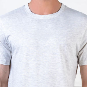 Camiseta gráfica de punto de algodón 100% de alta calidad para hombre, diseño Vintage sólido de avena, logotipo personalizable, transpirable, respetuoso con el medio ambiente - Product Image 2