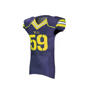 Camiseta de fútbol americano juvenil de diseño único personalizado, ropa de fútbol americano de talla grande transpirable completamente sublimada de alta calidad - Product Image 5