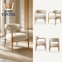 Fauteuil rembourré contemporain, fauteuil lounge individuel sur mesure pour les projets d'hôtels, d'appartements et de villas