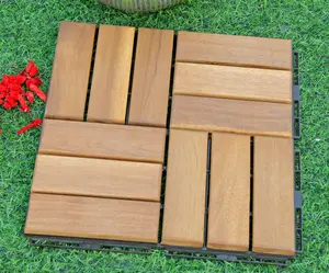 Decking tile wood plastic composite(WPC) decking/flooring engineered wood flooring easy install low price