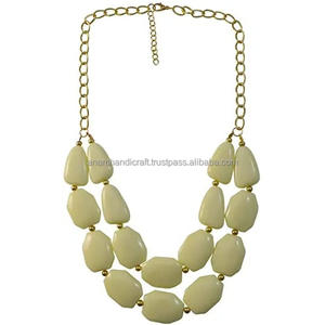 Luxurious Custom High-Polished Resin Beads Necklace for Women Handcrafted in India Beautiful Fashion Accessory - Product Image 3