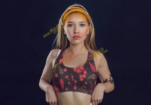 <b>Women's</b> Yoga <b>Leggings</b> Anti-Cellulite Ruched Print Spandex/Polyester Customizable Colors & Sizes for Yoga Workout - Product Image 5