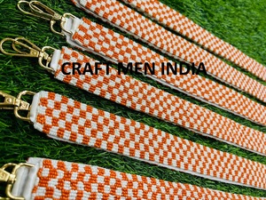 Nouvelle arrivée Sangle à perles Check Mate personnalisable Sangle de sac à main durable avec décoration de chaîne de broderie Ceintures larges perlées - Product Image 4