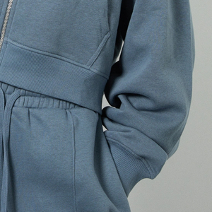 Derniers sweats à capuche zippés personnalisés de haute qualité avec logo pour la collection d'hiver pour femmes, vêtements de sport décontractés, prix bas 2026 - Product Image 3