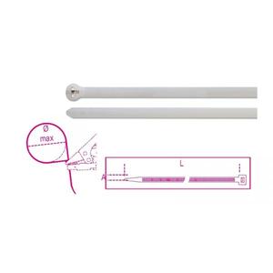 BETA-Attaches de câble multi-pack de couleur naturelle Matériau en nylon à dents en acier Solution de gestion des câbles de haute qualité - Product Image 1