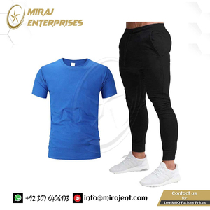 เซ็ตเสื้อยืดคอกลม + กางเกงสำหรับผู้ชายชุดวอร์มลำลอง2ชิ้นเสื้อยืดพิมพ์ลายสำหรับผู้ชาย - Product Image 5