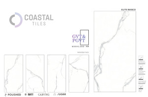 Azulejos de porcelana blanca ELITE BIANCO 600x1200MM / 24X48 Azulejos de primera calidad con aspecto de mármol blanco, resistentes al agua y antideslizantes. - Product Image 2