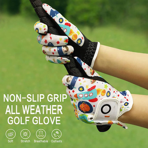 Best Supplier Anti-Slip Pure-Sheepskin Leather Golf <b>Gloves</b> <b>Waterproof</b> UV-Protection Full Manufacturer Custom Golf <b>Glove</b> - Product Image 3