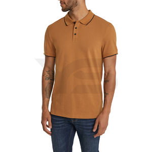 Polo de verano de marca personalizada para hombre, nueva moda informal, transpirable, de algodón, manga corta, jersey liso, camiseta sólida de talla grande - Product Image 1