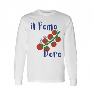 Camiseta Italiana de Manga Larga Il Pomodoro Roma Italia con Diseño de Tomates de Verano, Producto Promocional - Product Image 2