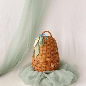 Rattan BoxHandicraft for Ramadan Holiday Decoration Rattan Oval Storage Gift <b>Box</b> Candy <b>Box</b> - Product Image 1