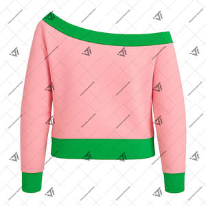 กรีกอัลฟ่า |   คาปา |   เสื้อสเวตเชิ้ตปักลายแบบเปิดไหล่สไตล์สตรีทแวร์ ยี่ห้อ Alpha AKA Sorority พร้อมส่ง - Product Image 2