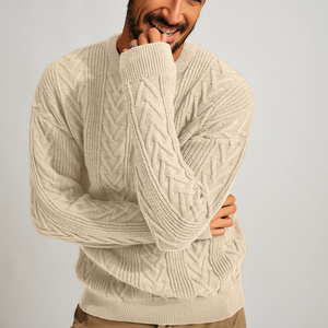 2025 nouveau Design respirant pull hommes chandails sur mesure Logo impression pull plaine hommes pull à vendre - Product Image 4