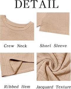 Cómoda Camiseta de punto para hombre con mangas cortas para uso diario con marca personalizada y opciones de etiqueta privada - Product Image 5