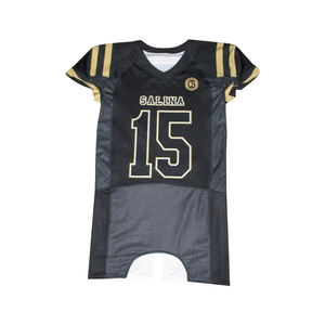 Jersey de fútbol americano personalizado con corte trasero delantero clásico Jersey de fútbol personalizado para ligas, escuelas y universidades - Product Image 1