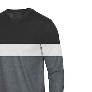 Vente en gros Nouveau design T-shirt uni à manches longues T-shirts imprimés avec logo personnalisé pour hommes T-shirts en coton/Ployster pour hommes - Product Image 5