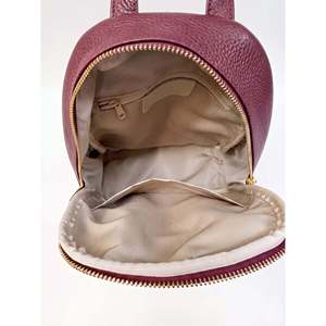 Soft <b>Backpack</b> in Genuine Dollaro Leather - Made in Italy - Art. 26111B - Product Image 5