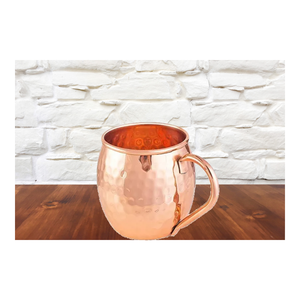 New Arrival design Custom Pure Copper Moscow Mule <b>Mug</b> Solid Hammered Round Shape <b>Travel</b> Mule <b>Mugs</b> From Indian Wholesaler - Product Image 6