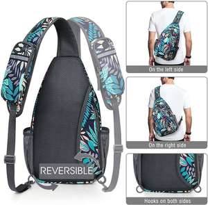 Unisex Outdoor Single Shoulder Messenger Bag with Custom Print Sublimation Design Body Chest <b>String</b> Sling Custom Logo - Product Image 4