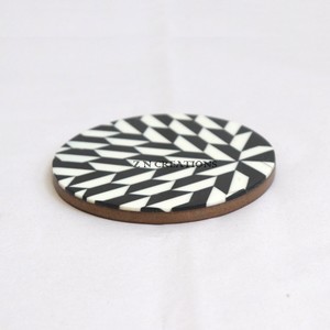 High Quality Custom Handmade Resin Marble Wooden Coasters MFD Manufacturer's <b>Mat</b> & Pads for Drinks - Product Image 2