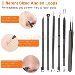 Kit de Extracción de Puntos Negros SAAR GLOBAL SURGICAL, Duradero y de Primera Calidad, SGS-903, Herramientas de Precisión de Acero Inoxidable para el Rostro, Agarre Cómodo - Product Image 3