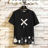 Camiseta Personalizada Transpirable de Manga Corta para Hombre, Verano, Alta Calidad, Tallas Grandes M-5XL, Cuello Redondo