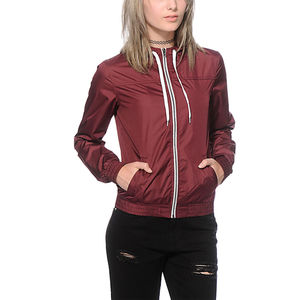 Chaqueta cortavientos atlética para mujer de último diseño transpirable rápido ligero con cierre de cremallera para Active - Product Image 5