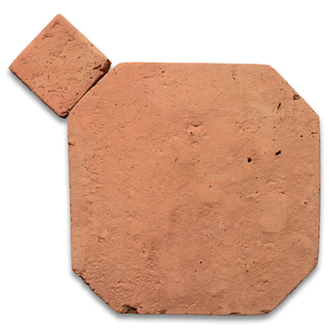 Carrelage de sol rustique en terre cuite fait main, octogones et points, pour terrasse extérieure et cour de villa - Product Image 4