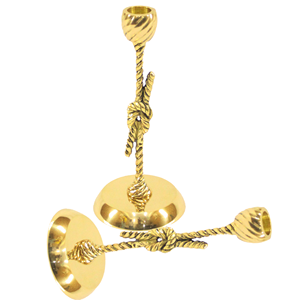 Bougeoir à 6 bras en métal plaqué or de conception étrangère pour les événements à la maison et la décoration de mariage Forme personnalisée Taille régulière - Product Image 4