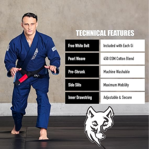 Woosung ชุดเครื่องแบบใช้ได้ทั้งชายและหญิงชุดเครื่องแบบ MMA BJJ GI sambo - Product Image 4