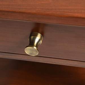 Mesita de Noche Contemporánea con Acabado en Madera de Teca para Decoración de Dormitorio - Product Image 5