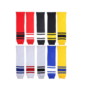 Chaussettes de hockey sur glace pour hommes sur mesure au meilleur prix Matériau de haute qualité en plusieurs couleurs Service OEM disponible - Product Image 2