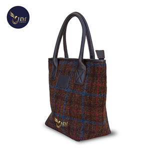 Bolso de Mano de Lana Pura Premium de Hien Minh y Cuero Genuino con Cremallera, Bolso de Moda de Lujo para la Vida Diaria - Product Image 2