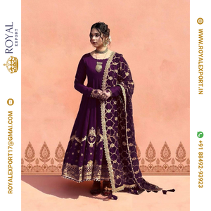 Royal Export Surat's New Arrival Ethnic Collection Party Wear Gown et Salwar Kameez pour les mariages disponibles au tarif de gros - Product Image 1