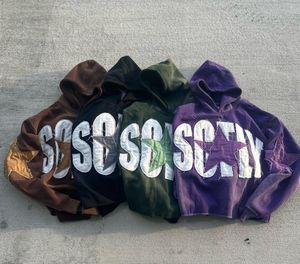 เสื้อครอปสตรีทแวร์ชายเสื้อครอปผ้าฟลีซกางเกงขายาวผ้าฟลีซปักลายสตรีทแวร์ออกแบบได้ตามต้องการ - Product Image 6