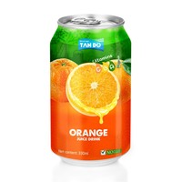 Vietnamese leverancier van 330ml blikjes 100% puur natuurlijk tropisch fruitpulp, gesteriliseerd, private label dranken, sinaasappel