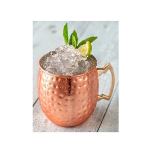 100% pur cuivre Moscou Mule tasses et tasses 16 onces tasses en cuivre massif pour la bière au gingembre et la Vodka Cocktail de qualité supérieure - Product Image 5