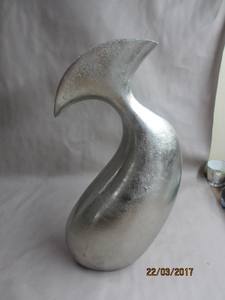 Customised <b>Vintage</b> Rough Silver Metal <b>Vase</b> Home Interior Decoration for Party Occasions-Available in Brass Copper Wood - Product Image 2