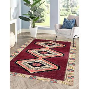 Alfombra con estampado vintage: diseño marroquí, fácil de limpiar, regalo para ella, alfombra de pelo suave - Product Image 4
