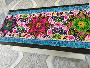 Moderno 100% algodón Suzani bordado camino de mesa estampado Floral geométrico mantel desechable hecho a mano Mandala en; 27243 - Product Image 3