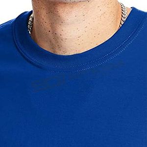 Camiseta de manga corta de algodón con cuello redondo de bambú ultrasuave para hombre, camisetas Bella Canvas Ringer con patrón sólido - Product Image 6
