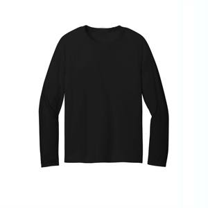Camiseta negra de manga larga con cuello redondo para hombre, camiseta informal suave y cómoda para uso diario, ideal para capas en todas las estaciones - Product Image 4