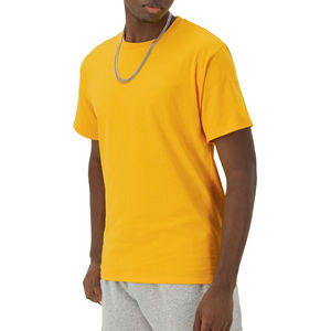 T-shirt en microfibre à la mode pour hommes col rond col rond motif solide nouveau Style décontracté à manches courtes respirant sport ajusté - Product Image 6