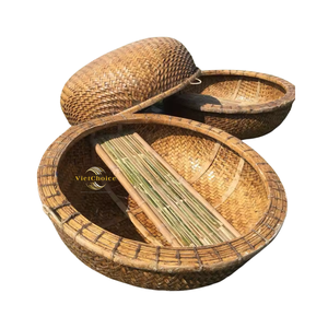 VietChoice Bote de Bambú Coracle, Bote de Pesca Tradicional Tejido a Mano - Product Image 3