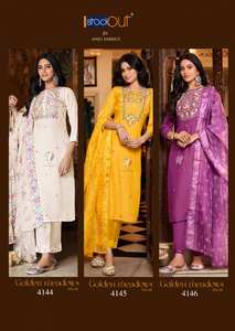 Premium Traditional <b>Salwar</b> <b>Kameez</b> with Muslin Kurti Bottom and Dupatta Available at Wholesale Rate for Casual Wear - Product Image 5