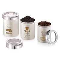 Recipientes de Acero Inoxidable de Alta Calidad para Té Blanco, Azúcar y Café, Duraderos, Resistentes al Óxido, Ecológicos, Portátiles y Personalizables para la Cocina