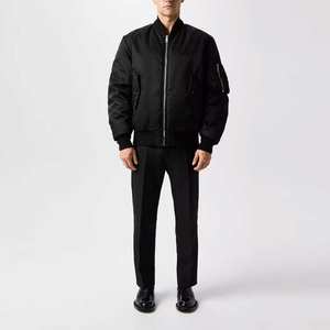 Blouson bombardier de haute qualité pour hommes, vente en gros de logo personnalisé OEM ODM, veste streetwear baseball universitaire à la mode, vêtements d'extérieur légers - Product Image 6