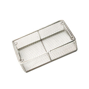 Plateau de stockage et de stérilisation d'instruments médicaux Plateau en maille d'acier inoxydable Manuel pour les cliniques hospitalières (certifié CE et ISO) - Product Image 3