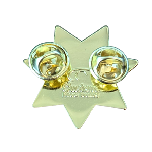 Badge CDCR, épingle à revers magnétique en alliage de zinc, broche décorative en forme d'étoile pour vêtements - Product Image 1