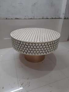 Inian Craft Galore BO0012 Muebles Artesanales con Incrustaciones de Hueso Natural, Imitación Antigua Pulida, Decoración Europea para el Hogar, para el Amor - Product Image 2